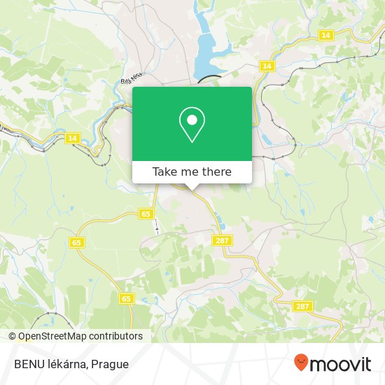 BENU lékárna map