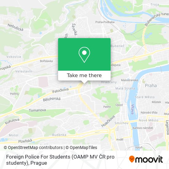 Foreign Police For Students (OAMP MV ČR pro studenty) map