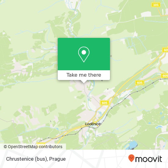 Chrustenice (bus) map