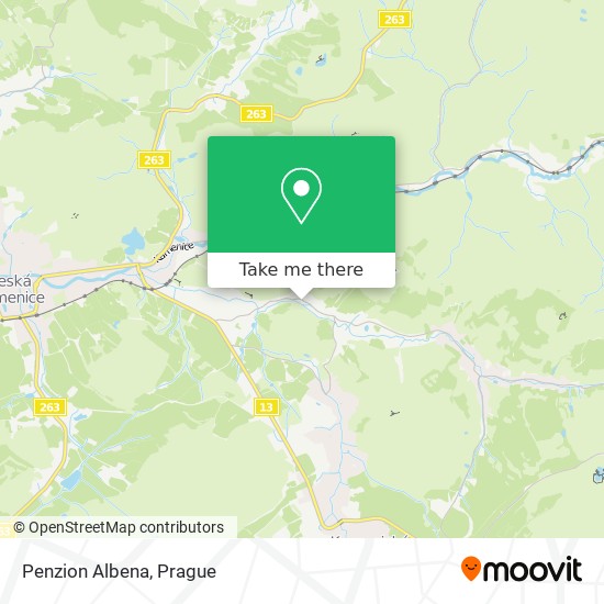 Penzion Albena map