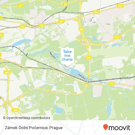 Карта Zámek Dolní Počernice