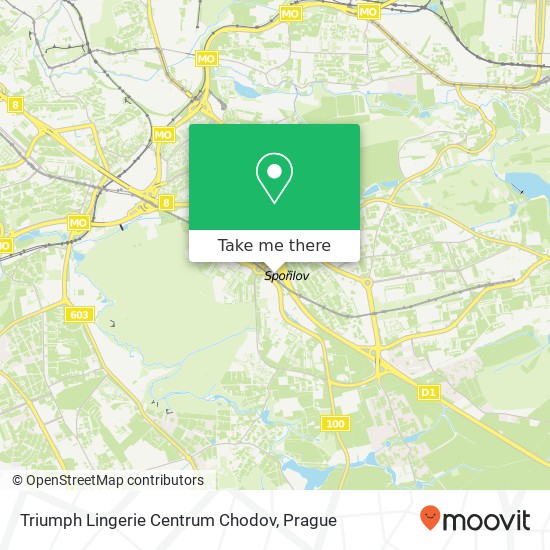 Triumph Lingerie Centrum Chodov map