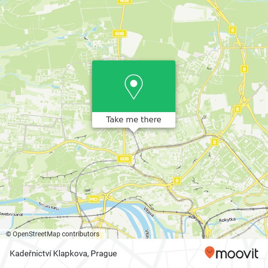 Kadeřnictví Klapkova map