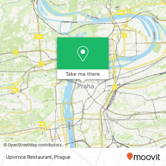 Upivrnce Restaurant map