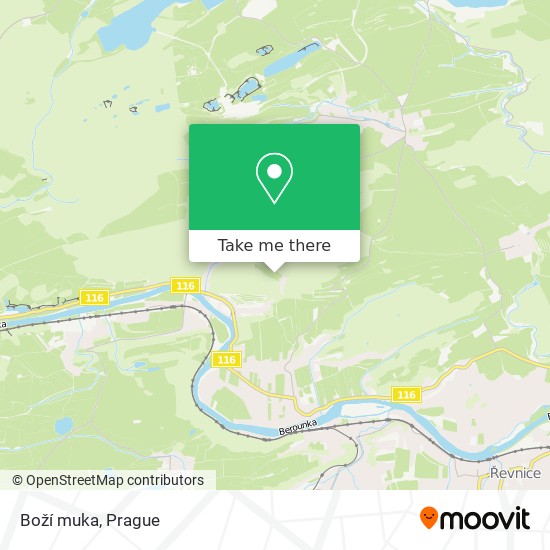 Boží muka map