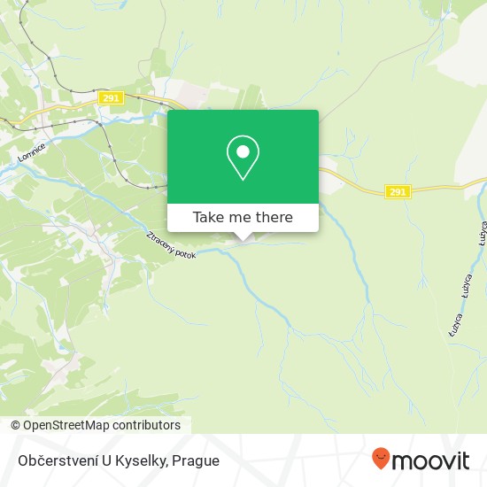 Občerstvení U Kyselky map