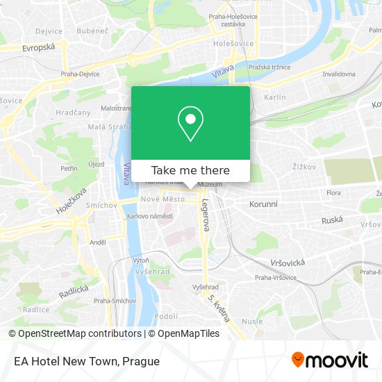 EA Hotel New Town map