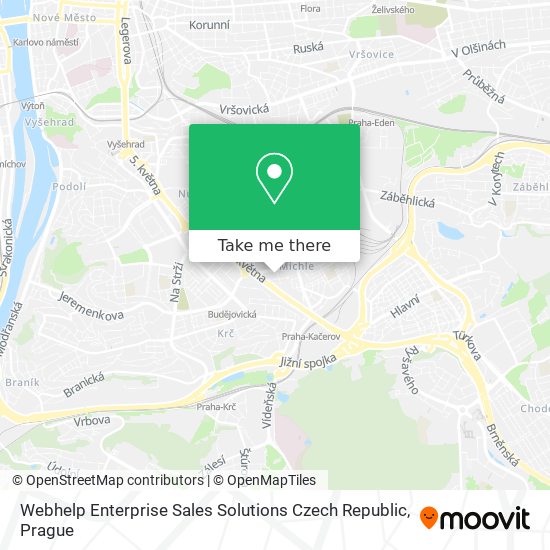 Webhelp Enterprise Sales Solutions Czech Republic map