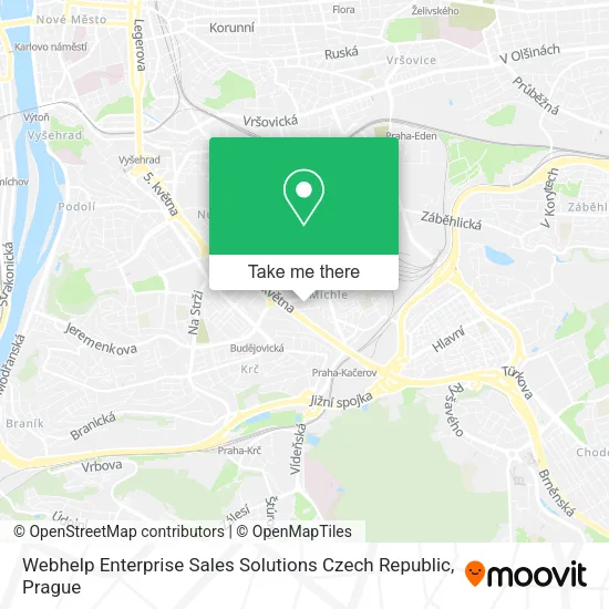 Webhelp Enterprise Sales Solutions Czech Republic map