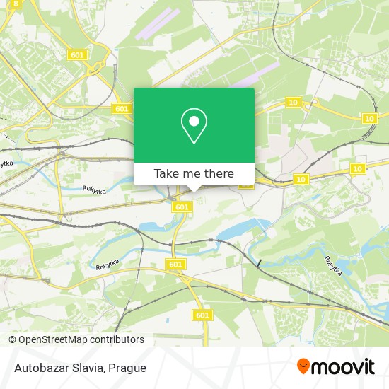 Autobazar Slavia map