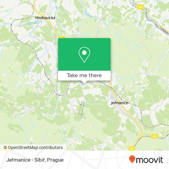 Jeřmanice - Sibiř map