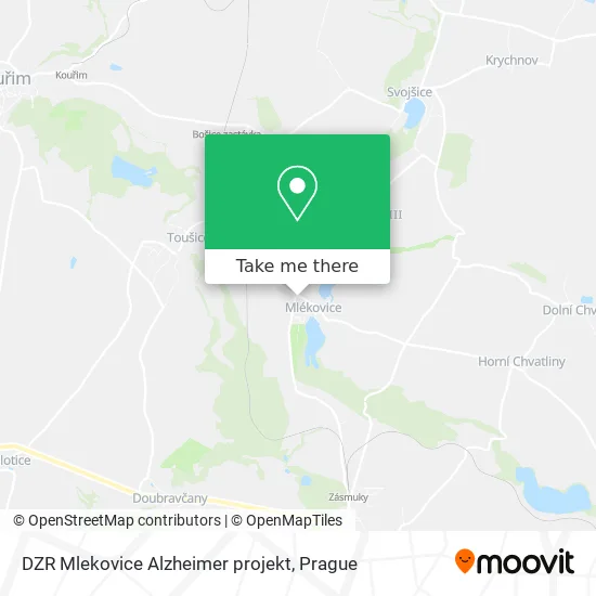 Карта DZR Mlekovice Alzheimer projekt