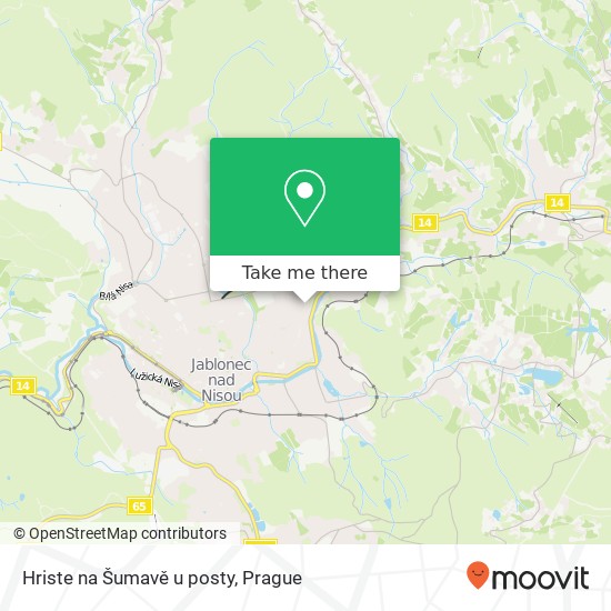 Hriste na Šumavě u posty map