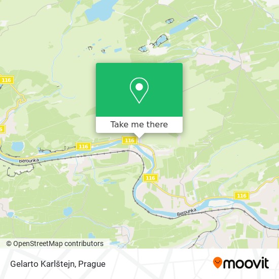 Gelarto Karlštejn map