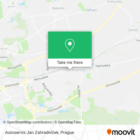 Карта Autoservis Jan Zahradníček