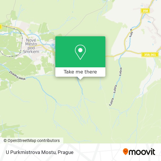 U Purkmistrova Mostu map