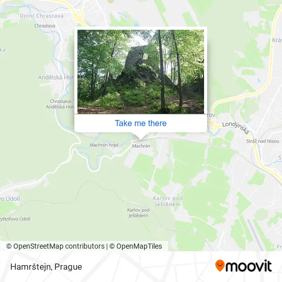 Карта Hamrštejn