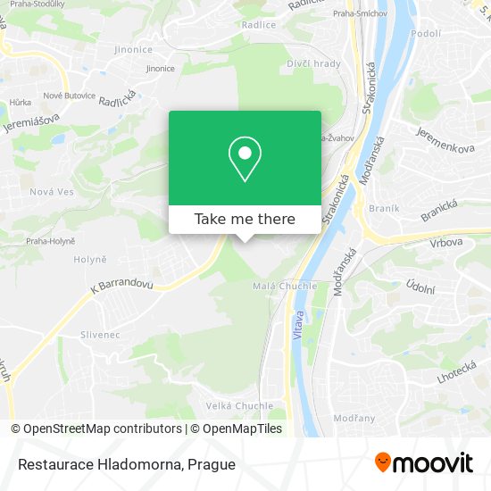 Restaurace Hladomorna map