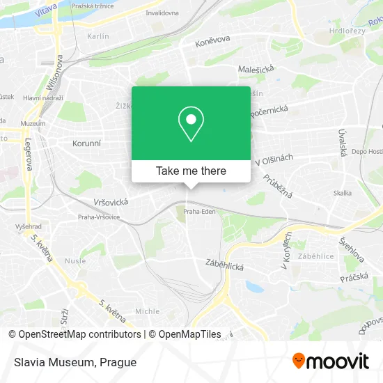 Slavia Museum map