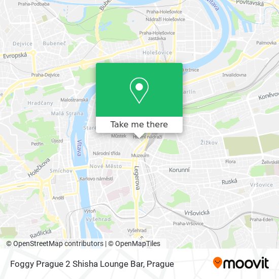 Foggy Prague 2 Shisha Lounge Bar map