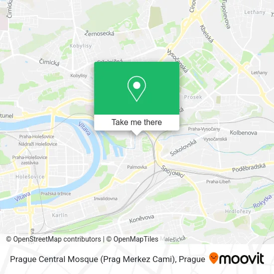 Карта Prague Central Mosque (Prag Merkez Cami)