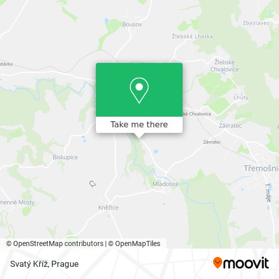 Svatý Kříž map