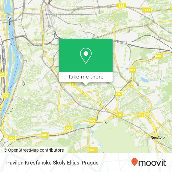 Pavilon Křesťanské Školy Elijáš map