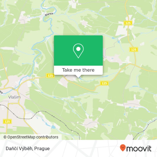 Daňčí Výběh map