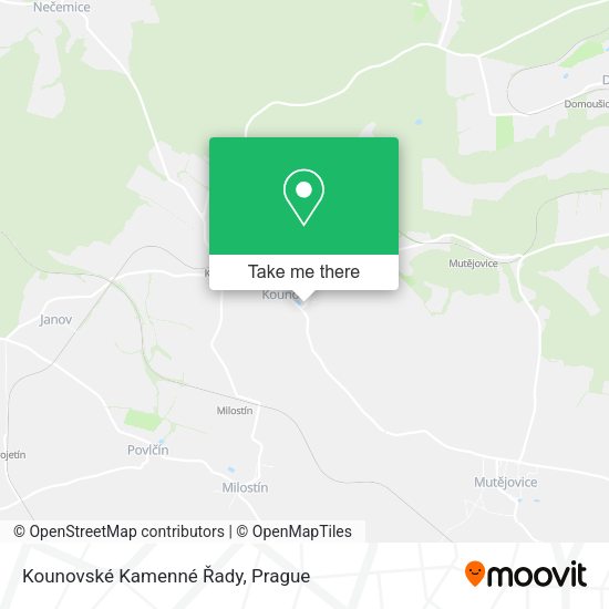 Kounovské Kamenné Řady map
