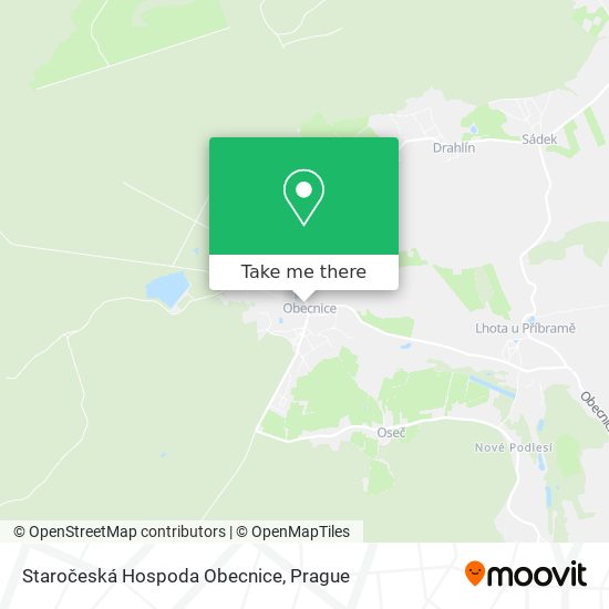 Staročeská Hospoda Obecnice map