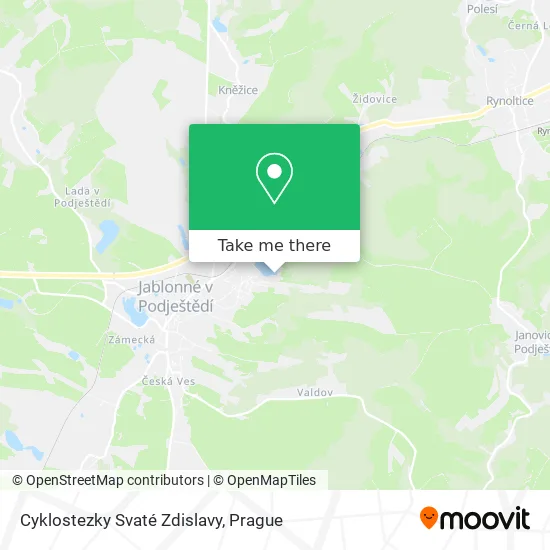 Карта Cyklostezky Svaté Zdislavy