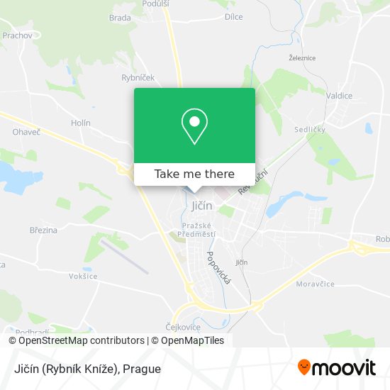 Jičín (Rybník Kníže) map