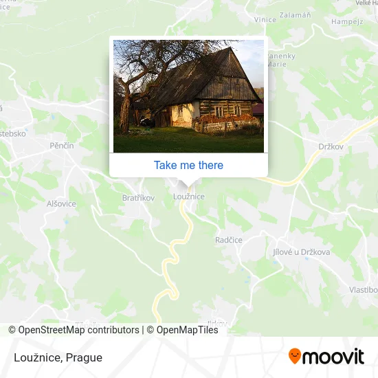 Карта Loužnice