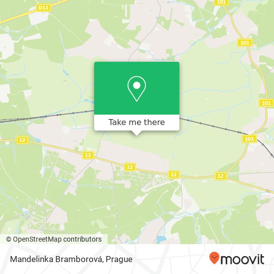 Mandelinka Bramborová map