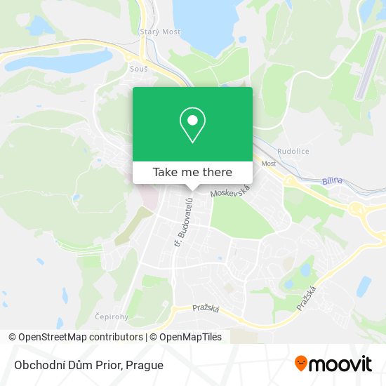 Obchodní Dům Prior map