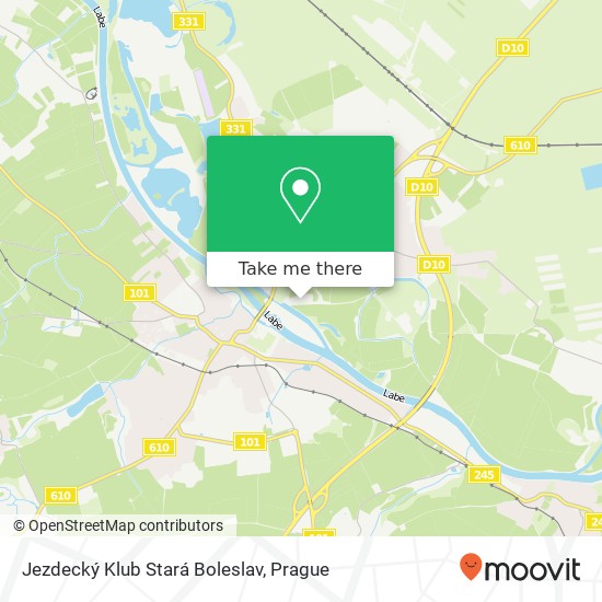 Карта Jezdecký Klub Stará Boleslav