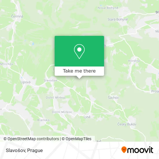 Карта Slavošov