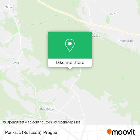 Pankrác (Rozcestí) map