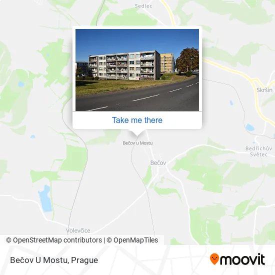 Карта Bečov U Mostu