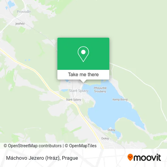 Карта Máchovo Jezero (Hráz)