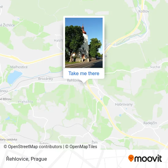 Карта Řehlovice