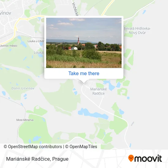 Карта Mariánské Radčice