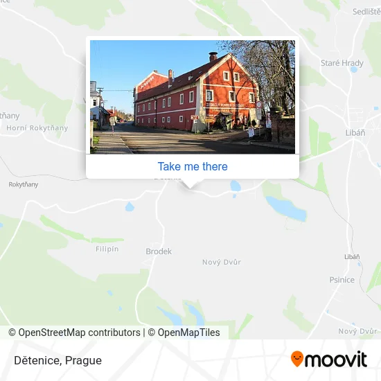 Карта Dětenice