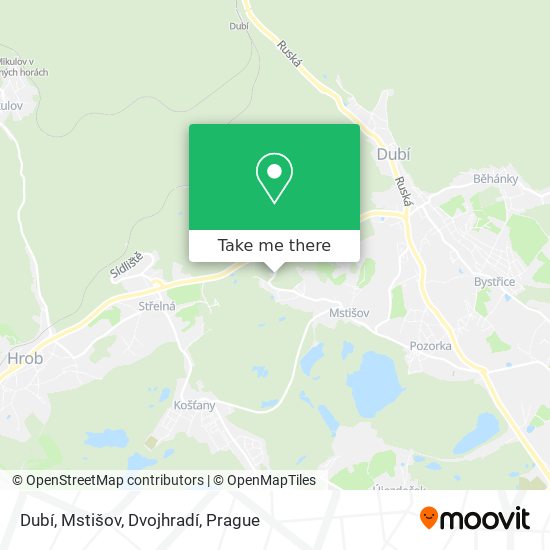Dubí, Mstišov, Dvojhradí map