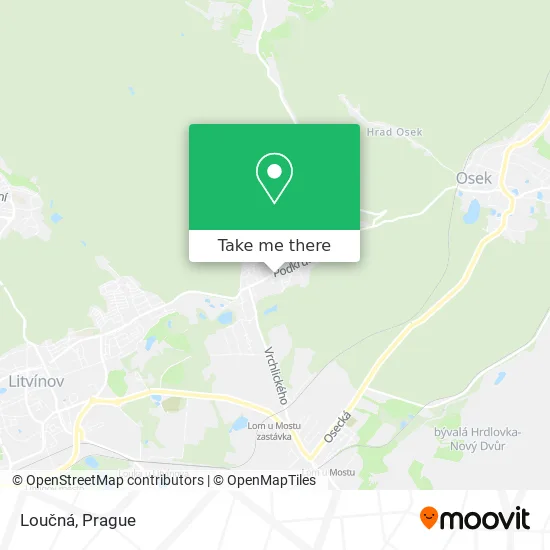 Карта Loučná