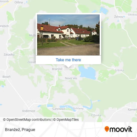 Карта Branžež