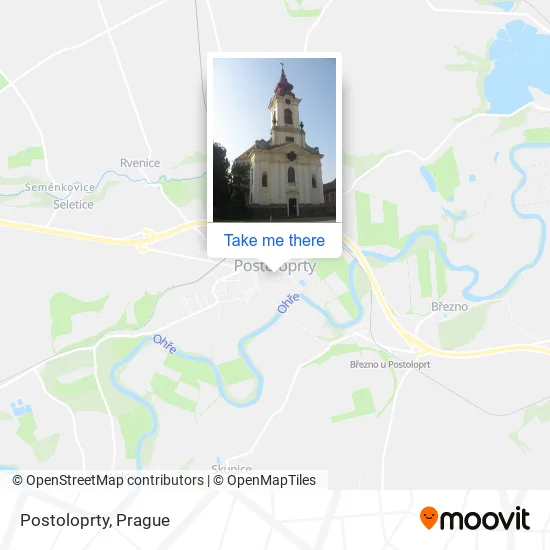 Карта Postoloprty