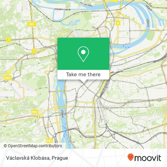 Václavská Klobása map