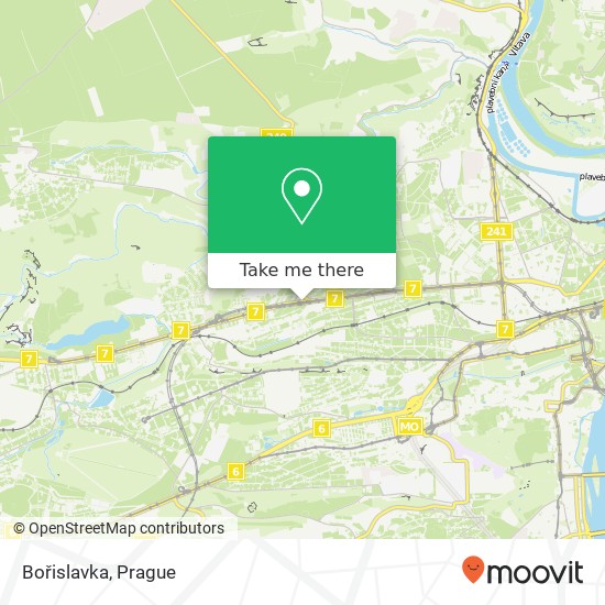 Bořislavka map