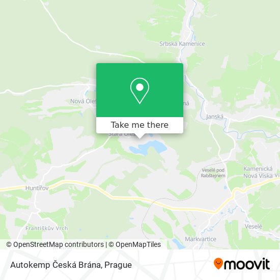 Autokemp Česká Brána map